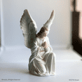 Guardian Angel Resin Statue 10 in. tall Catholic Figurine