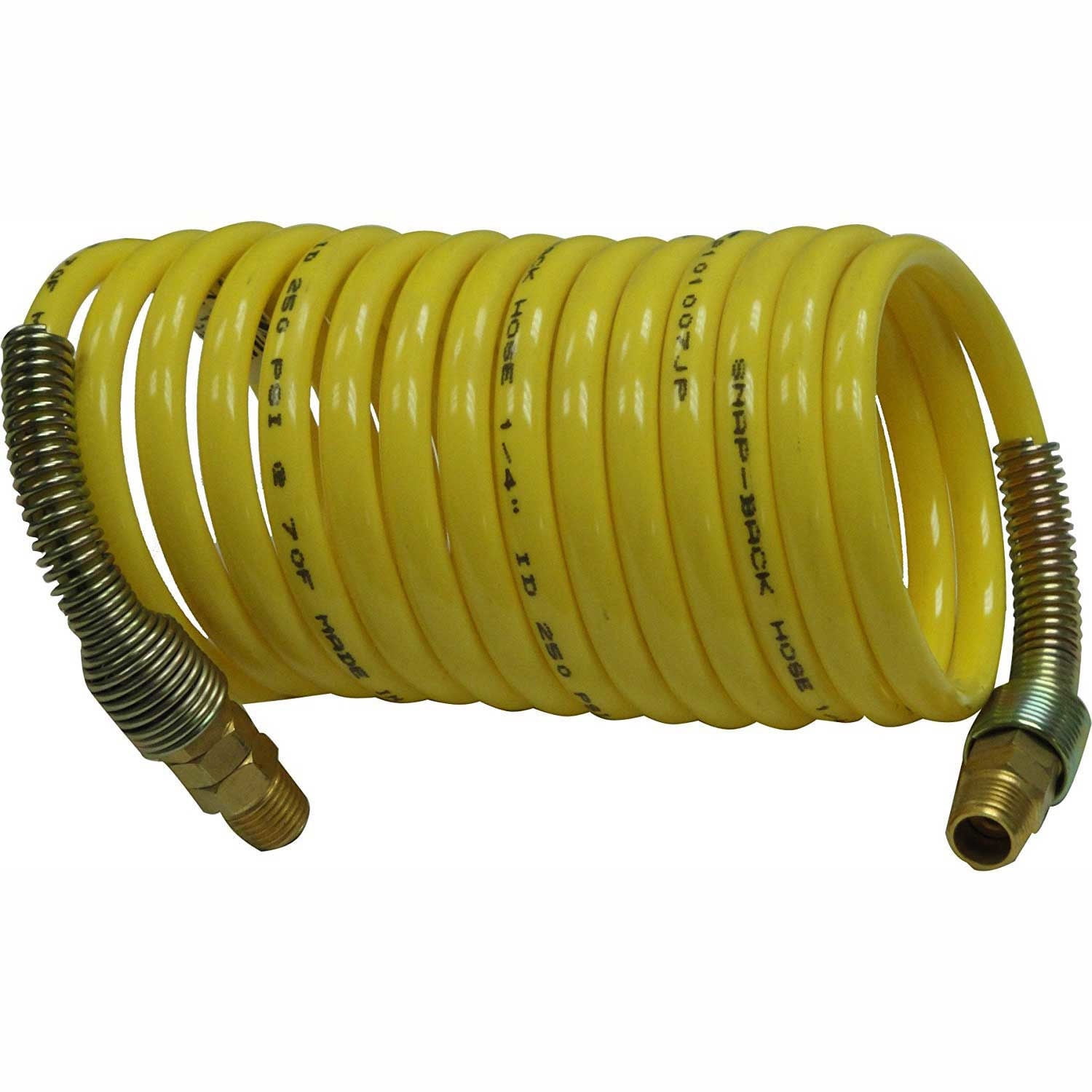Guardair 14X12B03 1/4"" Id X 12' Recoil Air Hose Nylon Coilguard