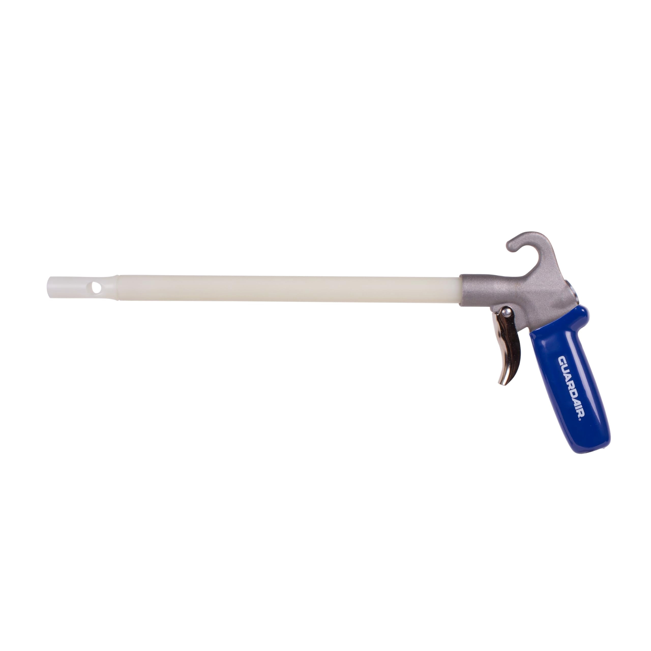 Guardair Long John Safety Air Gun - 12 inch Nylon Extension, Pistol Style Grip, OSHA Compliant Venturi Nozzle, 1/4 Inch FNPT Inlet (75LJ012NN) CA2