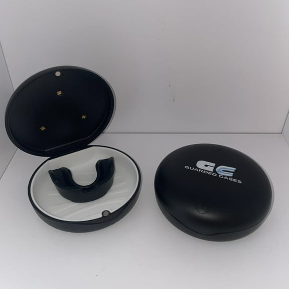 Guarded Case- Sanitizing Sports Mouth Guard Case Black