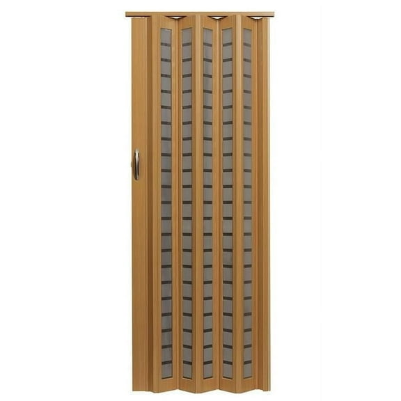 Guarderia Metro Frosted Square Vinyl Folding Doors, 28 lbs, 36 x 80"