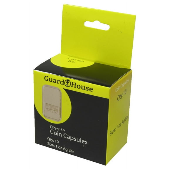 Guardhouse Direct-Fit Coin Capsules - 1 oz Bar - 10 Pack