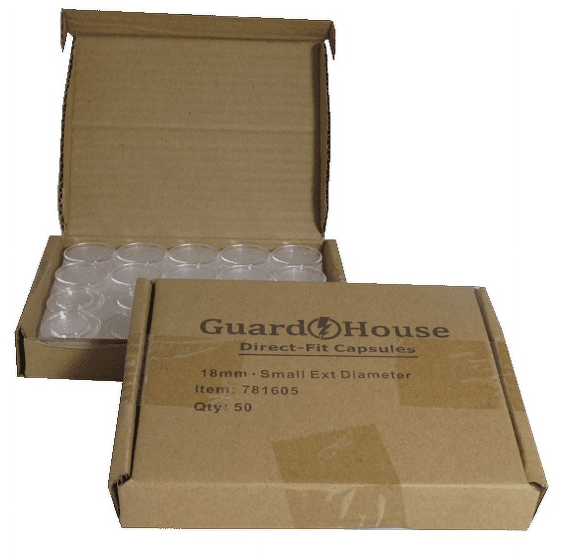 Guardhouse Direct-Fit Coin Capsules - Dime 18mm - 50 Pack