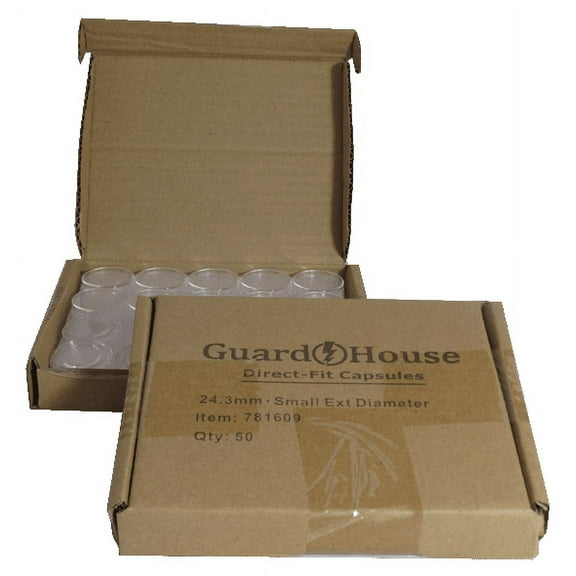 Guardhouse Direct-Fit Coin Capsules - Quarter 24mm - 50 Pack