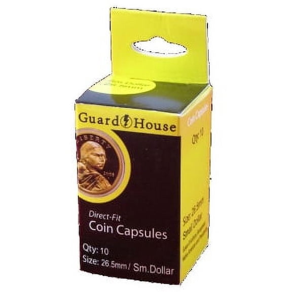 Guardhouse Small Dollar 26.5mm Direct Fit Coin Capsules, 10 pack