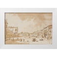 thumbnail image 1 of Guardi, Francesco 14x11 White Modern Wood Framed Museum Art Print Titled - View of Campo San Polo, Venice, ca. 1790, 1 of 4