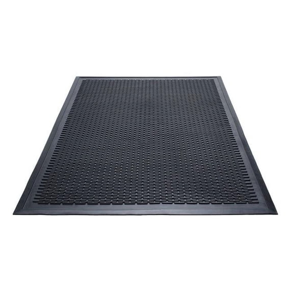 Guardian 14030505 3 x 5 ft. Brush Tip Scraper Rectangular Mat, Black