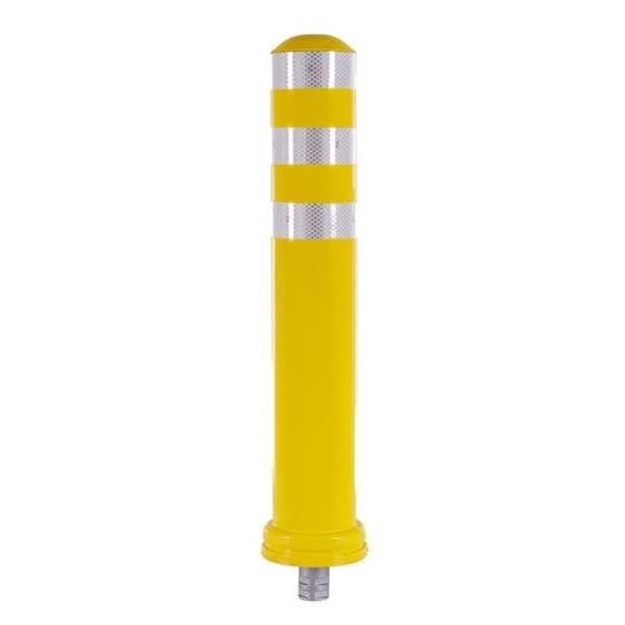 Guardian Removable Safety Bollard, 33.5 Inch Reflective Traffic Post for Outdoor Safety