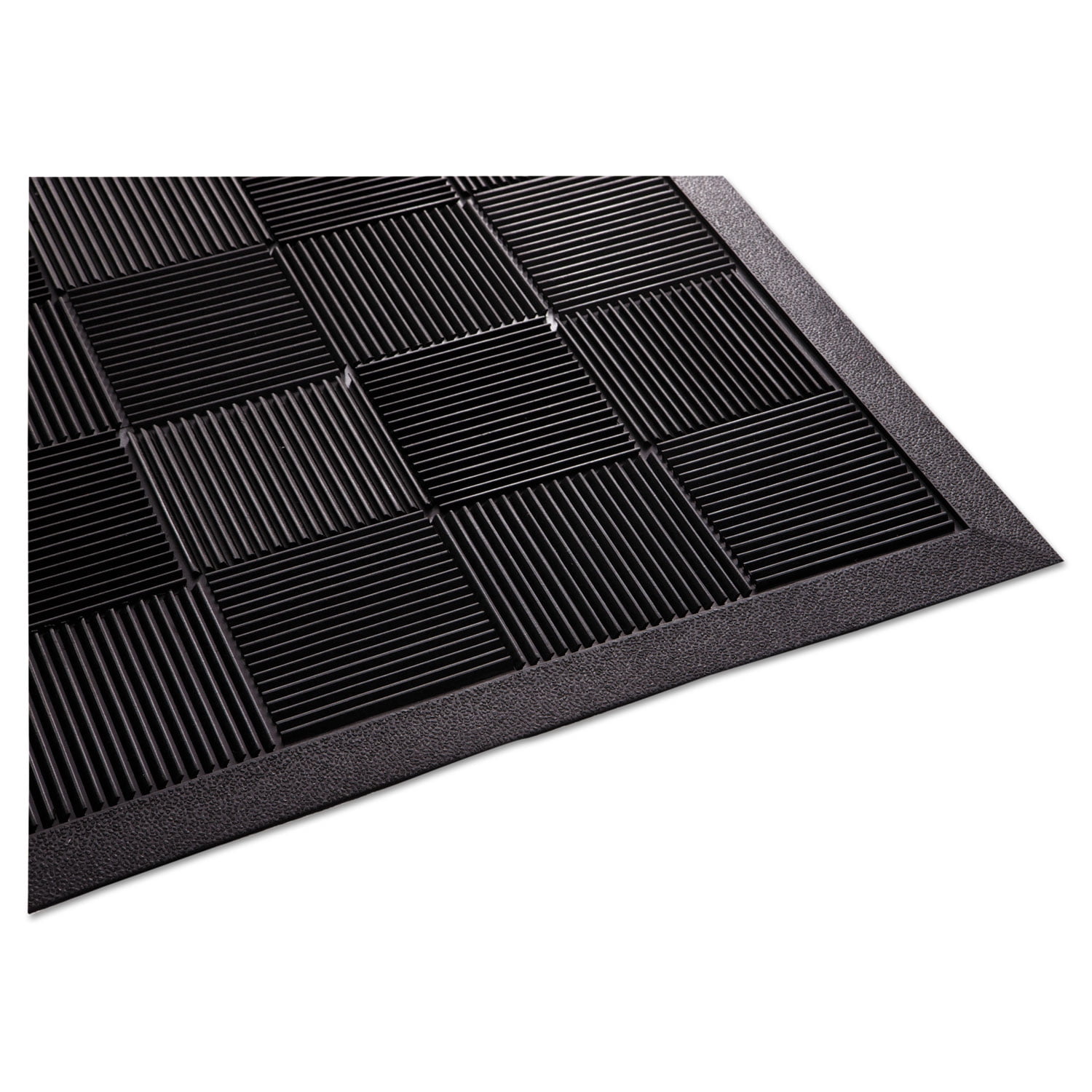 Parquet Wiper Scraper Mat, 36 x 60, Black Parquet Wiper Scraper Mat, 36 x 60, Black
