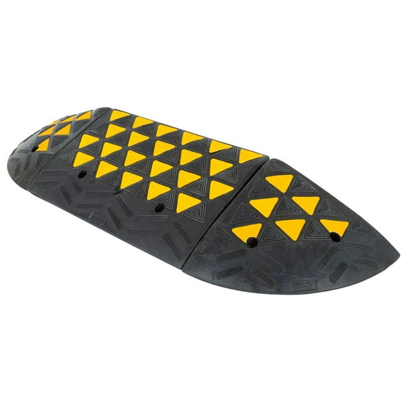 Guardian 6in Rubber Curb Ramp with Round End Caps