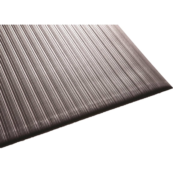 Guardian Air Step Anti-Fatigue Floor Mat, Vinyl, 3'x12', Black