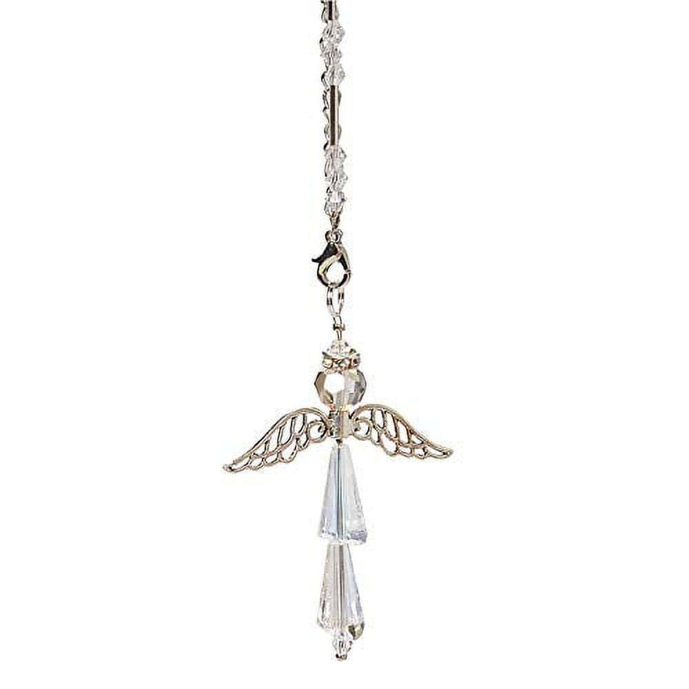 Crystal guardian angel car charm discount