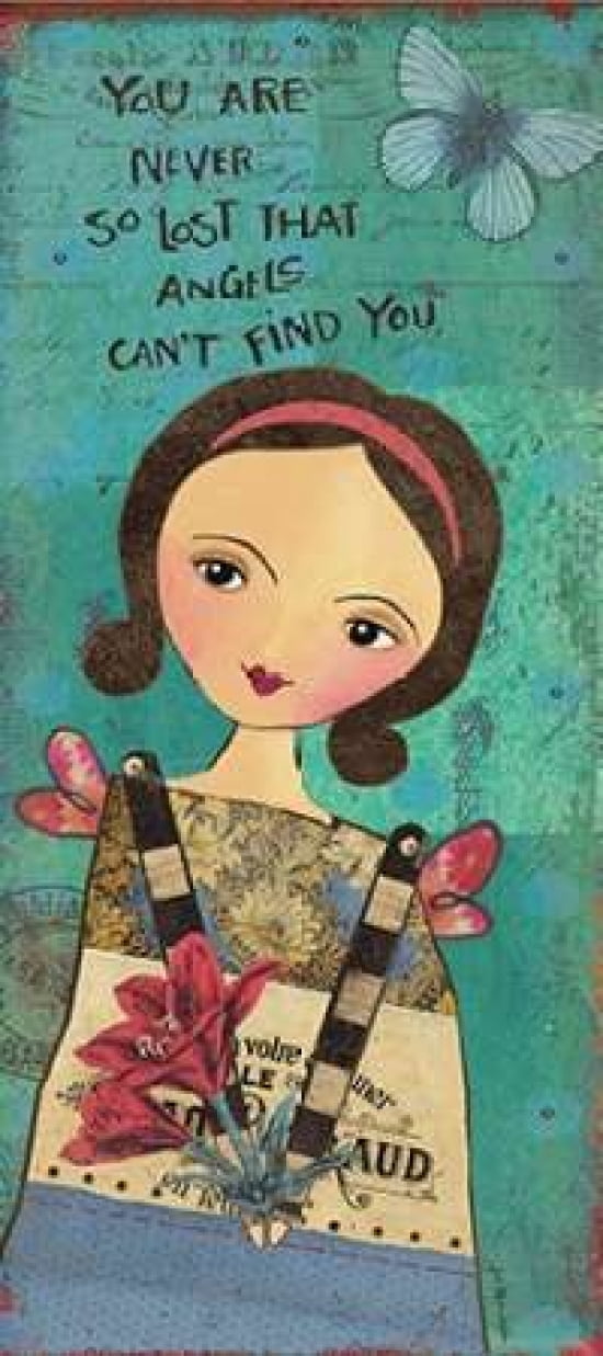 Guardian Angel II Canvas Art - Jo Moulton (10 x 20)
