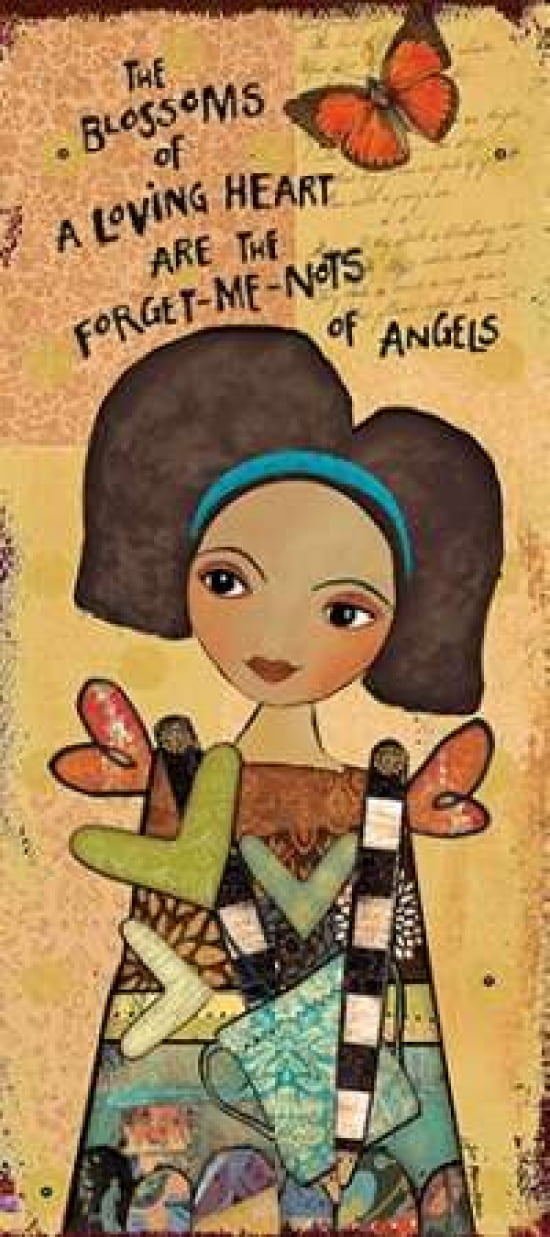Guardian Angel III Canvas Art - Jo Moulton (10 x 20)