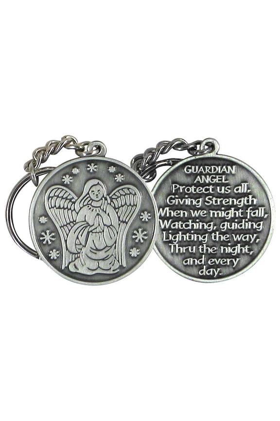 Guardian Angel Key Chain Protect Us All Keychain Key Holder