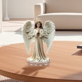 thumbnail image 1 of Guardian Angel Statue, 2D Acrylic Praying Angel Sculpture, Healing Angel for Women, Mother's Day or Housewarming Gifts Home Décor(White, 7.8X5.9in), 1 of 6