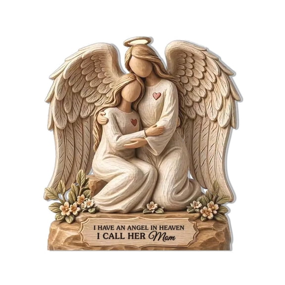 Guardian Angel Statue Figurine For Home Decor, Hand-Painted Angel Shelf Sitter, Home Gift New For Women, Meaningful Sympathy