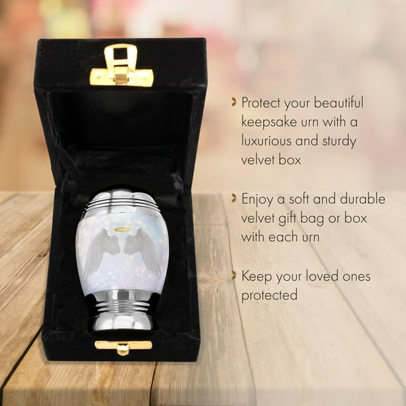 Guardian Angel Urns for Cremation Ashes Large Urn XL or Small Keepsake Urns for Human Ashes & Urns for Human Ashes for Home or Burial Small Urns for Human Ashes