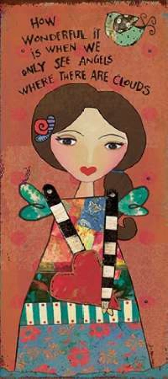 Guardian Angel V Canvas Art - Jo Moulton (10 x 20)