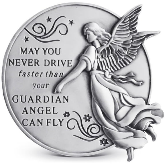 Guardian Angel Visor Clips for CarsReads May You Never Drive Faster Than Your Guardian Angel CAN Fly, New Driver Gifts, Car Accessories C40