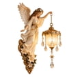 Guardian Angel Wall Sconce Light, Elegant Resin Angel Wing Hanging Wall ...