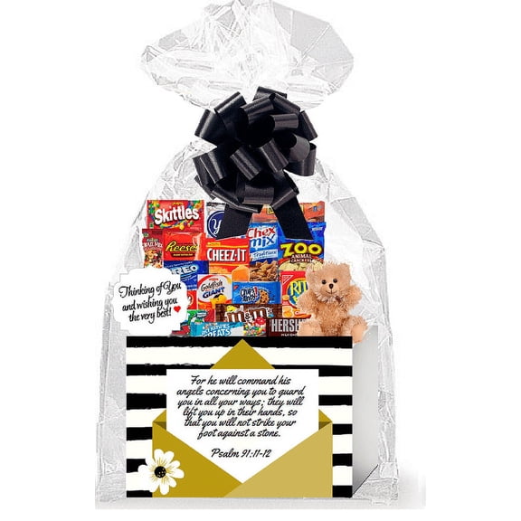 Guardian Angels Religious Inspiration Thinking of You Cookies, Candy & More Care Package Assortment Variety Gift Box Bundle Set