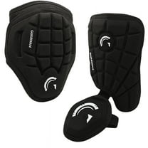 Guardian Baseball Adult Elbow Guard & Leg Guard Protective Gear Kit - RHH, ADULT,  Lightweight, Black