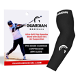 thumbnail image 1 of Guardian Baseball Pro-Grade Compression Arm Sleeve - For Arm Care & Protection Sliding Diving On Field (Black), 1 of 6