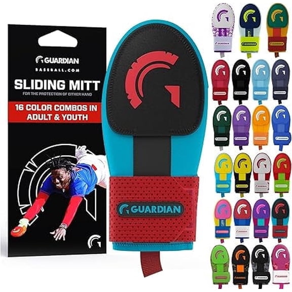 Guardian Baseball Sliding Mitt – Protective Hand Guard for Base Sliding – Youth & Adult Sizes - Shock Absorption, Athletic Fit, Slip-Resistant Design