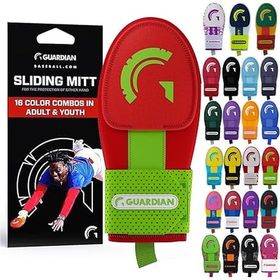 Guardian Baseball Sliding Mitt – Protective Hand Guard for Base Sliding – Youth & Adult Sizes - Shock Absorption, Athletic Fit, Slip-Resistant Design