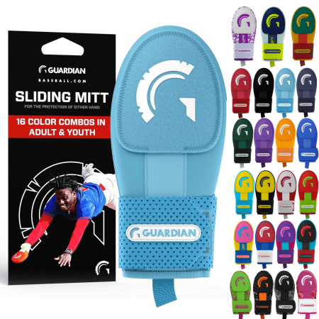 Guardian Baseball Sliding Mitt – Protective Hand Guard for Base Sliding – Youth & Adult Sizes - Shock Absorption, Athletic Fit, Slip-Resistant Design