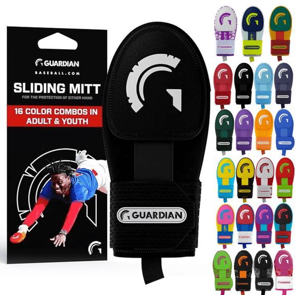 Guardian Baseball Sliding Mitt – Protective Hand Guard for Base Sliding – Youth & Adult Sizes - Shock Absorption, Athletic Fit, Slip-Resistant Design