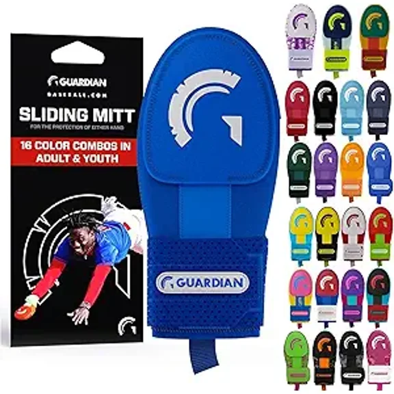 Guardian Baseball Sliding Mitt – Protective Hand Guard for Base Sliding – Youth & Adult Sizes - Shock Absorption, Athletic Fit, Slip-Resistant Design