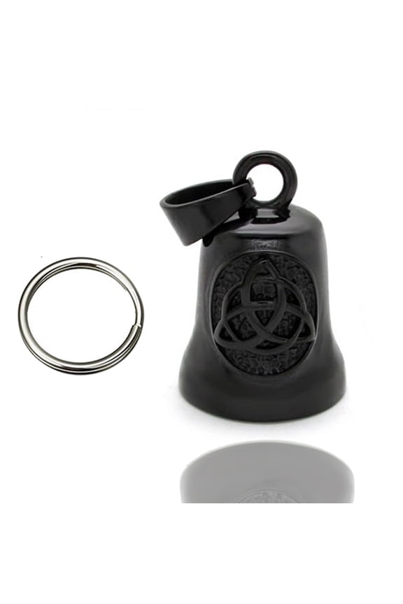 Guardian Bells for Motorcycle Rider Bikers,Motorcycle Bell Cross Key Chain,Punk Biker Style,Luck Angel Gremlin Keychains for Gifts (H19)