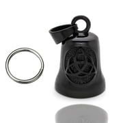 Guardian Bells for Motorcycle Rider Bikers,Motorcycle Bell Cross Key Chain,Punk Biker Style,Luck Angel Gremlin Keychains for Gifts H19