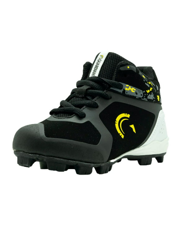 Guardian Blaze Cleat Bolt Low Top Youth Unisex Baseball Softball Shoes - Black Volt 1 - New Shoes