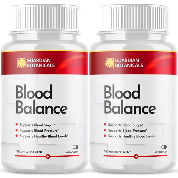 Guardian Botanicals Blood Balance Support Pills Advanced Formula Vitamin Supplement 120 Capsules