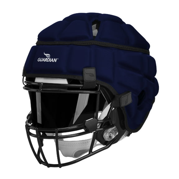 Guardian Cap - Soft-Shell Helmet Cover for Football and Lacrosse - Reduces Impact and Protects Helmets - One Size Fits All for Youth, High School and College Programs - Navy