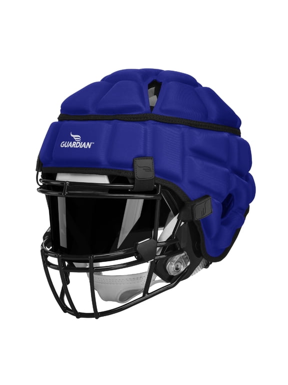 Cap - Soft-Shell Helmet Cover for Football and Lacrosse - Reduces Impact and Protects Helmets - One Size Fits All for Youth, High School, and College Programs - Royal Blue