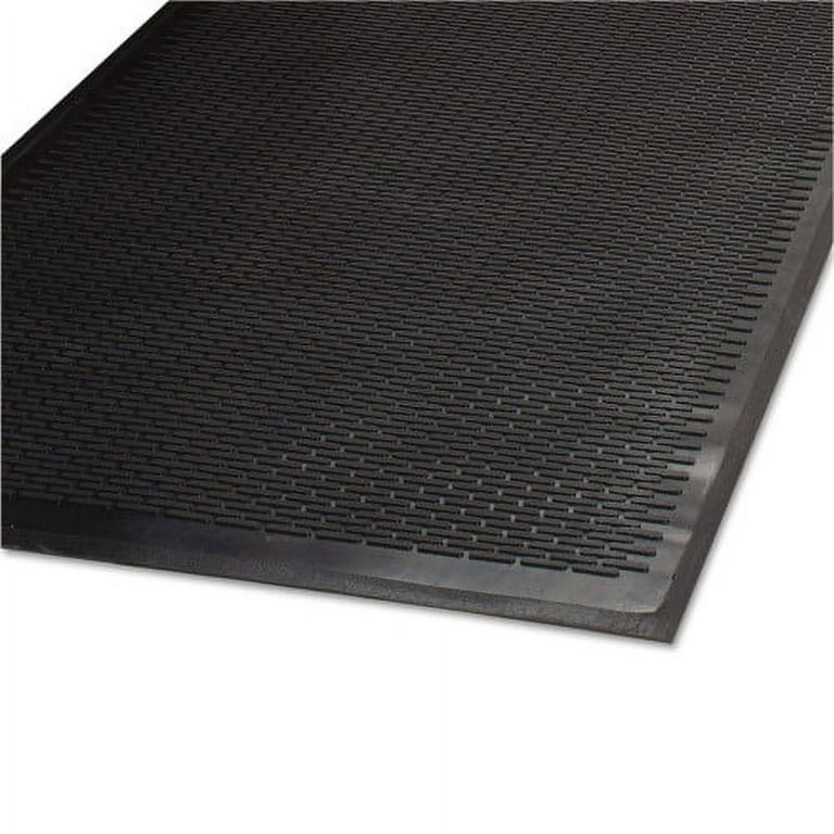 Clean Step Outdoor Rubber Scraper Mat, Polypropylene, 36 x 60, Black Clean Step Outdoor Rubber Scraper Mat, Polypropylene, 36 x 60, Black