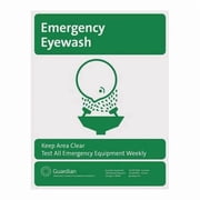 Guardian Equipment Emergency Sign,Green 250-007G
