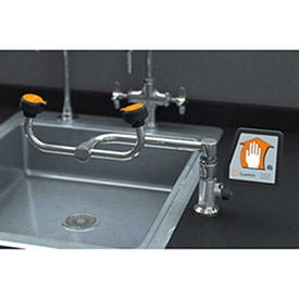 Deck Mount 90° Swivel Eye Washes, Right Hand