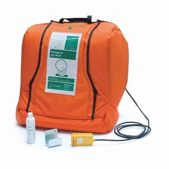 Eyewash Station, Gravity-Fed, 16 gal Tank Capacity, Counter, Wall Mount, Portable, 23 in H.