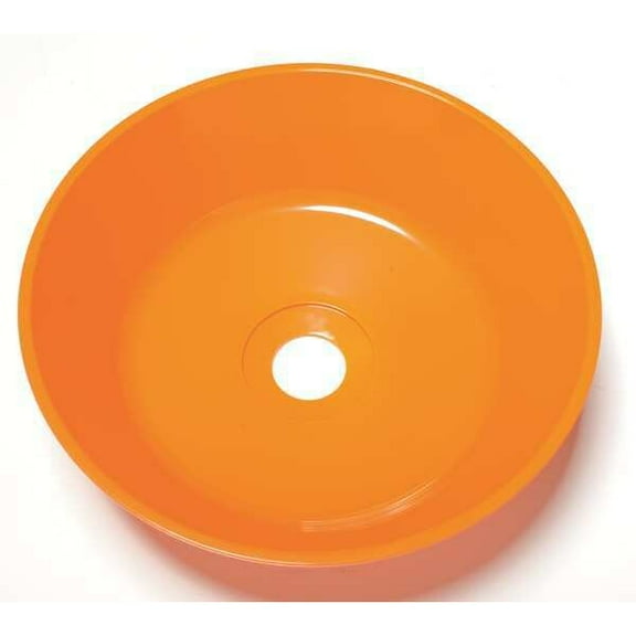 Replacement Wash Bowl, Plastic, Orange, For Use With, Eyewash