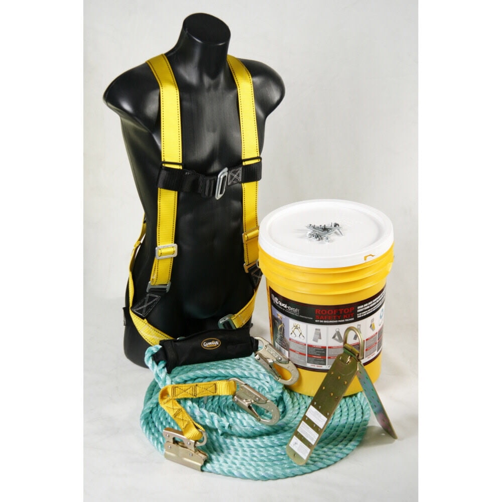 Guardian Fall Protection 00815 Bucket of Safe-Tie Fall Protection Safety Kit