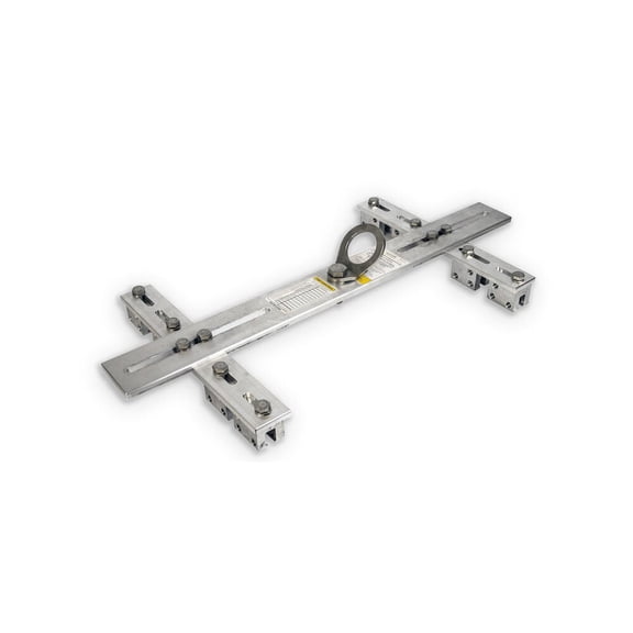 Guardian Fall Protection 130-420 Lbs 12-24 Inch Aluminum Adjustable Seam Roof Anchor