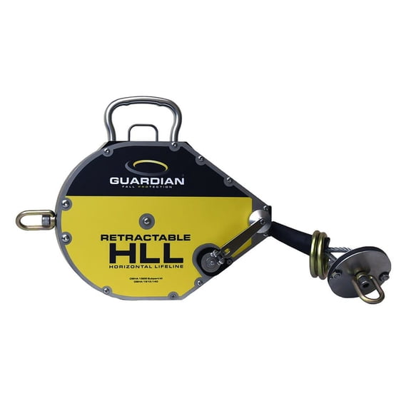 Guardian Fall Protection 60' Retractable Horizontal Lifeline