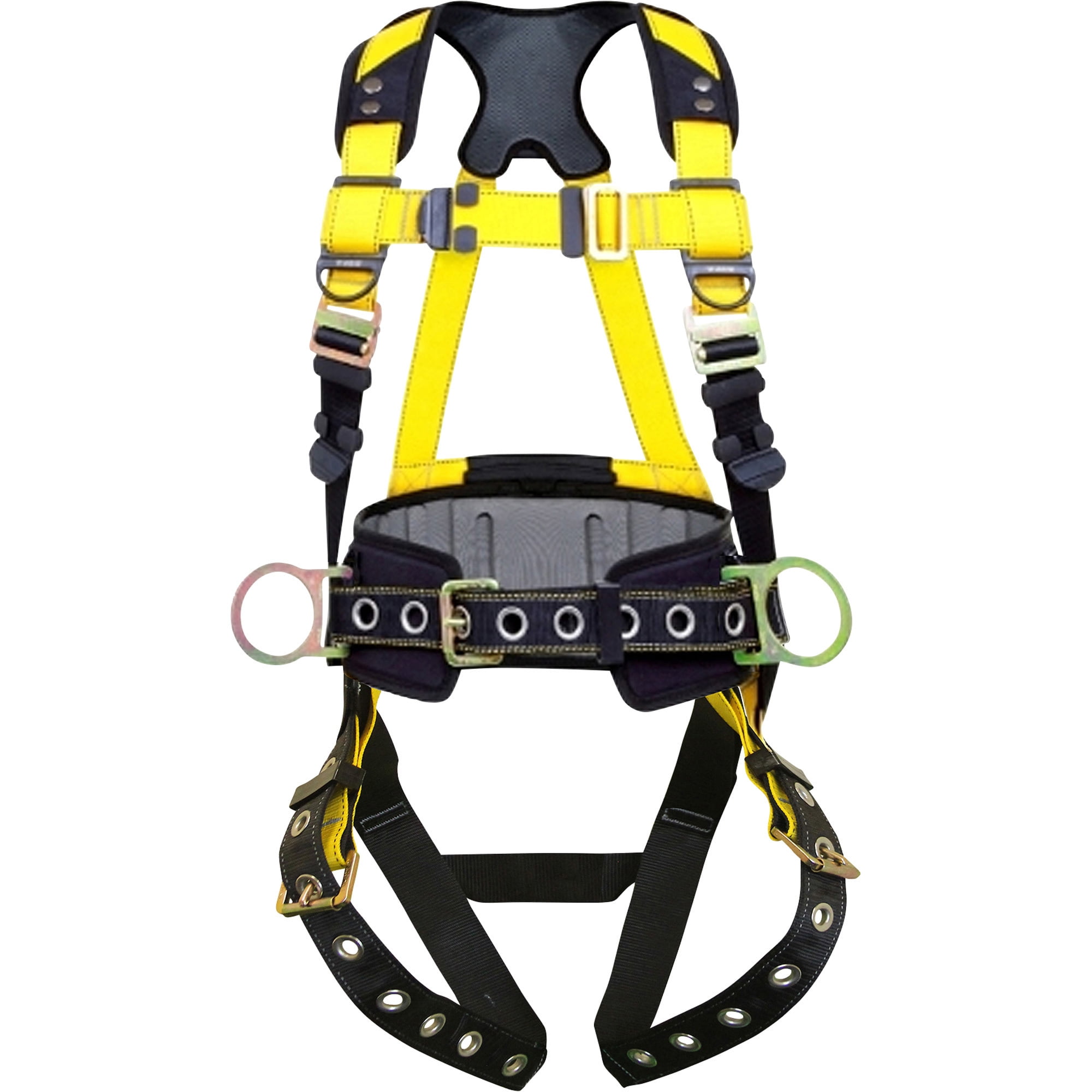 Guardian Fall Protection Series 3 Full Body Safety Harness with Waist Pad, Medium/Large, Model# 37193S