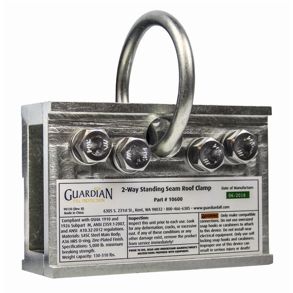 Guardian Two-Way Standing Seam Roof Clamp 10600
