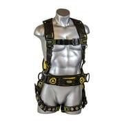 Guardian Fall Protection X-Large Cyclone Construction Harness - Black/yellow